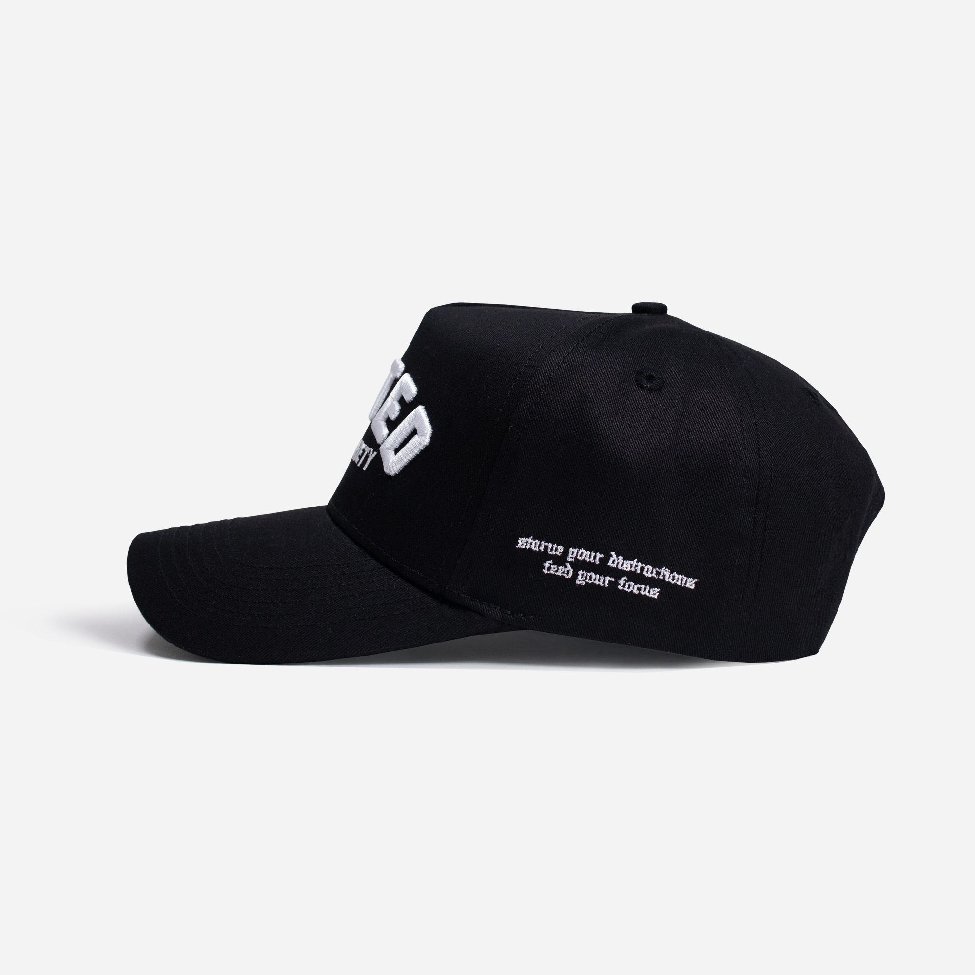 001 A-Frame Hat Black